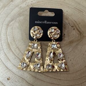 Gold and Silver Geometric Earrings